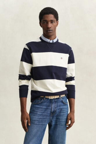 Striped Crew Neck Sweatshirt Striped Crew Neck Sweatshirt