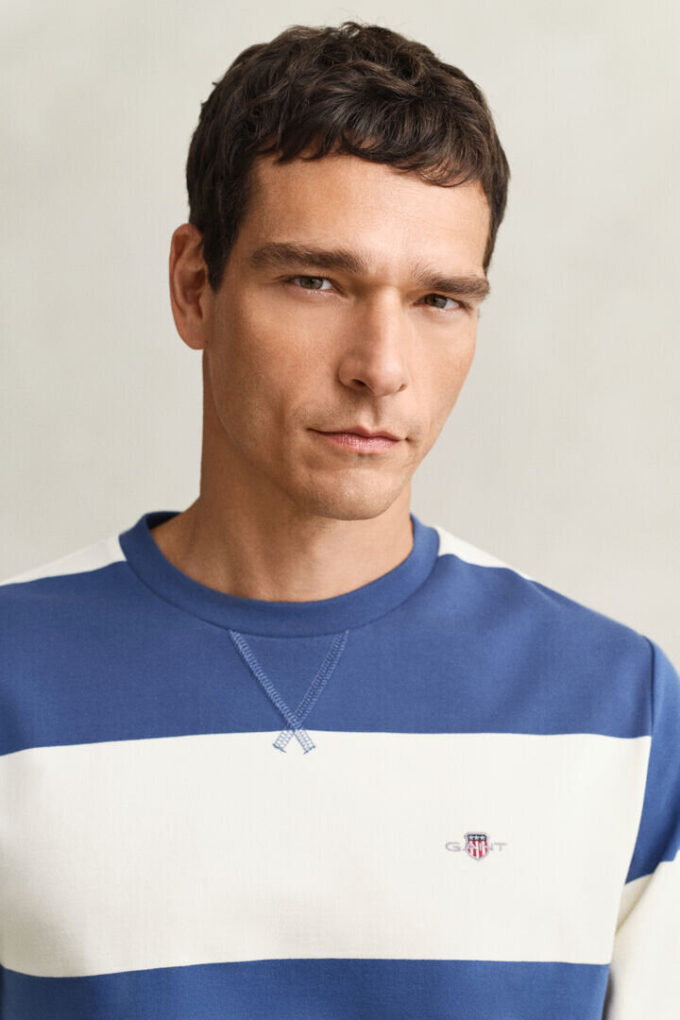 Striped Crew Neck Sweatshirt Striped Crew Neck Sweatshirt