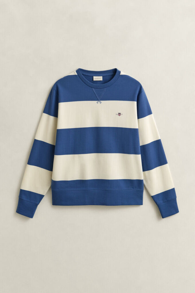 Striped Crew Neck Sweatshirt Striped Crew Neck Sweatshirt