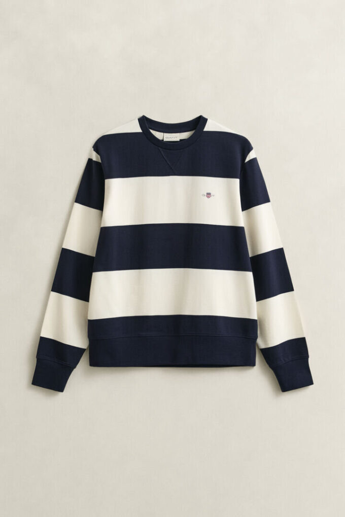 Striped Crew Neck Sweatshirt Striped Crew Neck Sweatshirt
