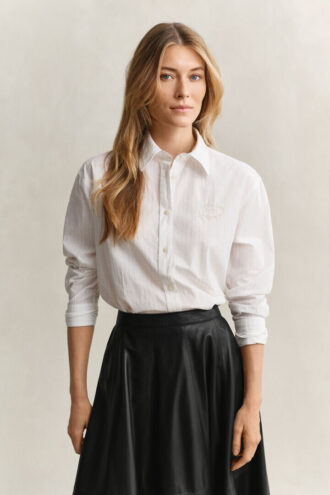 Striped Embroidered Shirt