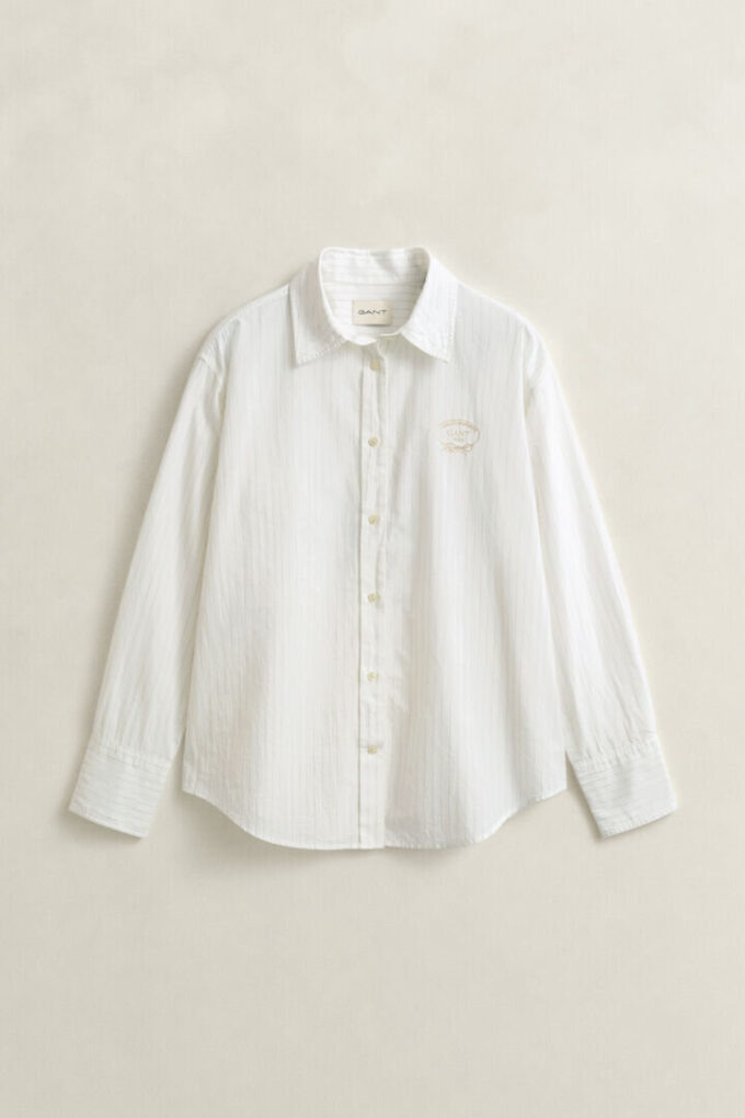 Striped Embroidered Shirt Striped Embroidered Shirt