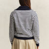 Striped Half-Zip Sweatshirt Striped Half-Zip Sweatshirt