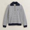 Striped Half-Zip Sweatshirt Striped Half-Zip Sweatshirt