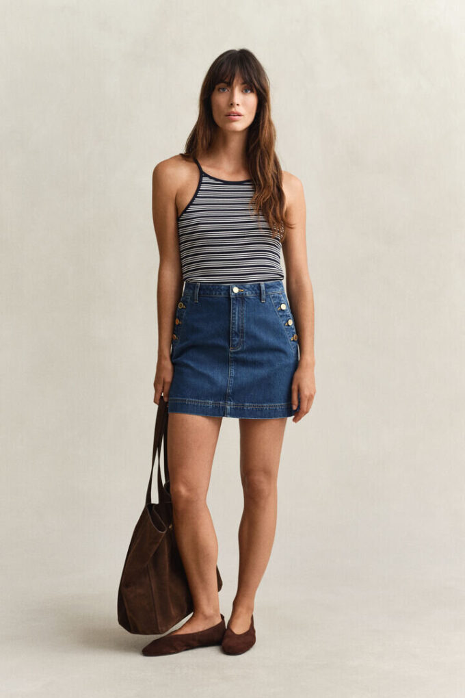 Striped Halterneck Tank Top Striped Halterneck Tank Top