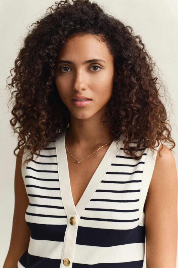 Striped Knit Vest Striped Knit Vest