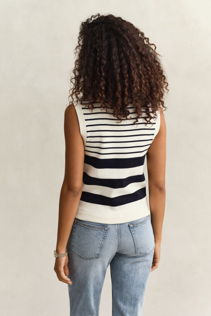 Striped Knit Vest Striped Knit Vest
