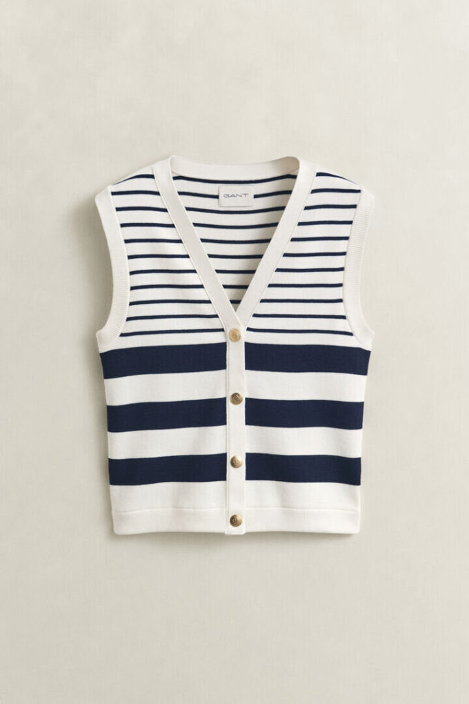 Striped Knit Vest Striped Knit Vest