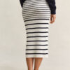 Striped Knitted Pencil Skirt Striped Knitted Pencil Skirt
