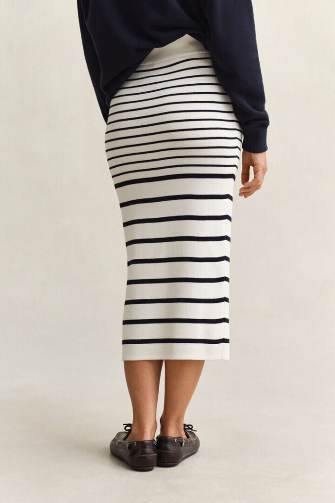 Striped Knitted Pencil Skirt Striped Knitted Pencil Skirt