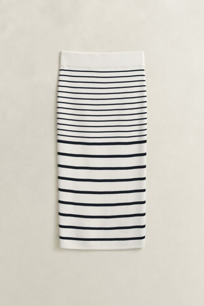 Striped Knitted Pencil Skirt Striped Knitted Pencil Skirt
