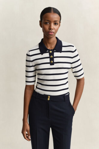 Striped Knitted Rugger Striped Knitted Rugger