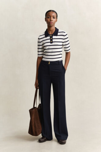 Striped Knitted Rugger Striped Knitted Rugger