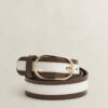 Striped Leather Belt Striped Leather Belt