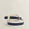 Striped Leather Belt Striped Leather Belt