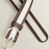 Striped Leather Belt Striped Leather Belt