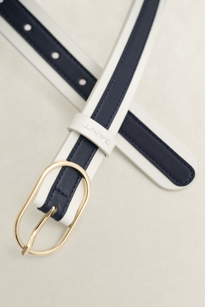 Striped Leather Belt Striped Leather Belt