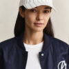 Striped Linen Blend Cap Striped Linen Blend Cap