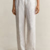 Striped Linen Blend Pants Striped Linen Blend Pants