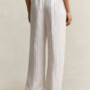 Striped Linen Blend Pants Striped Linen Blend Pants