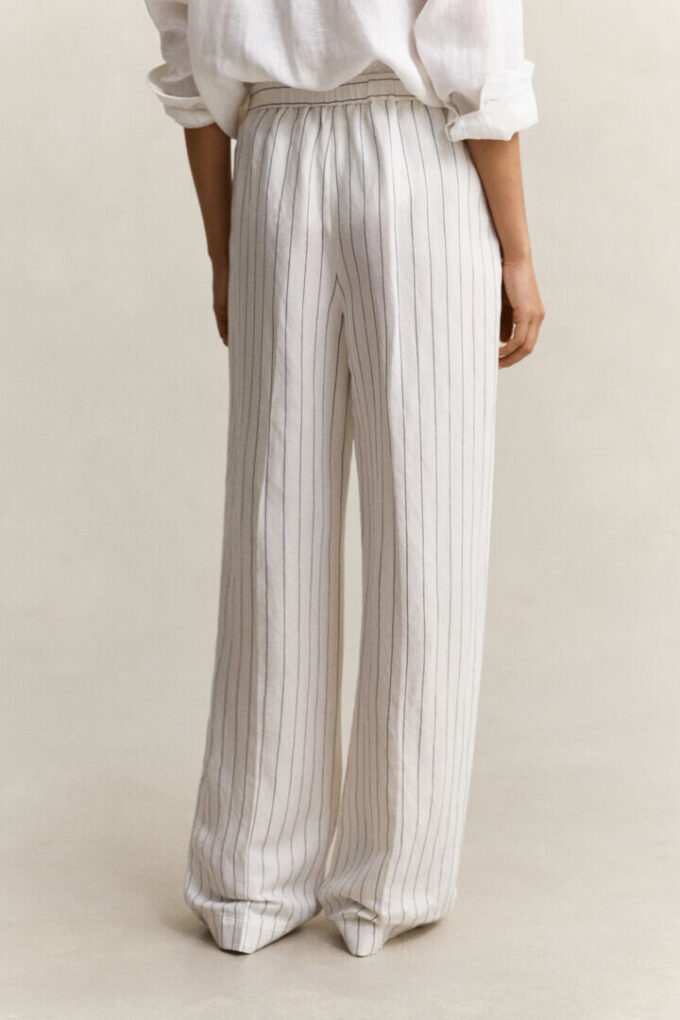 Striped Linen Blend Pants Striped Linen Blend Pants