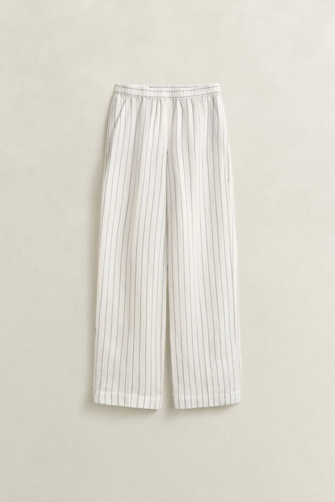 Striped Linen Blend Pants Striped Linen Blend Pants