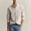 Striped Linen Blend Shirt Striped Linen Blend Shirt