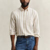 Striped Linen Blend Shirt Striped Linen Blend Shirt