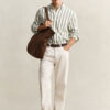 Striped Linen Blend Shirt Striped Linen Blend Shirt