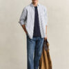 Striped Linen Blend Shirt Striped Linen Blend Shirt