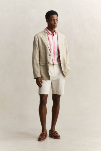 Striped Linen Blend Shirt