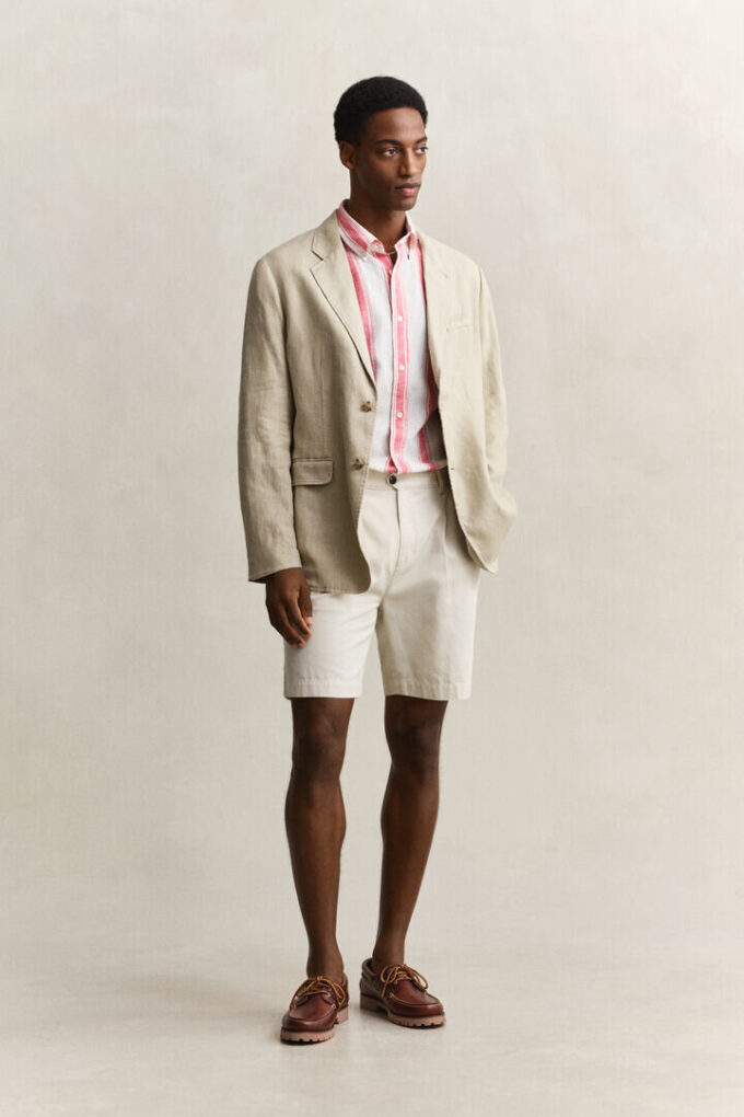 Striped Linen Blend Shirt Striped Linen Blend Shirt