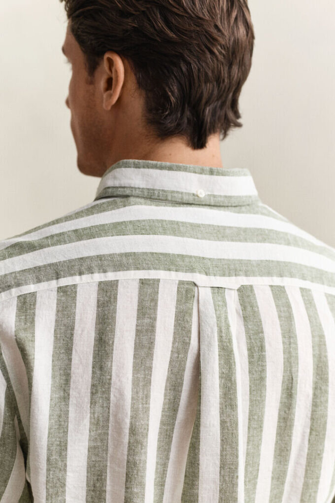 Striped Linen Blend Shirt Striped Linen Blend Shirt