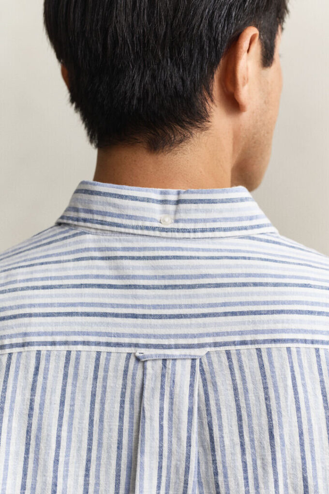 Striped Linen Blend Shirt Striped Linen Blend Shirt