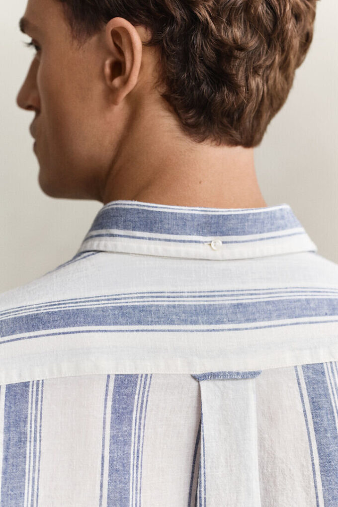 Striped Linen Blend Shirt Striped Linen Blend Shirt