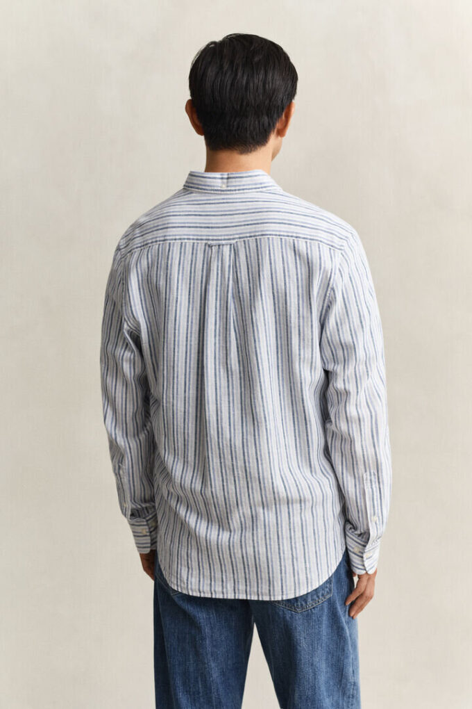 Striped Linen Blend Shirt Striped Linen Blend Shirt