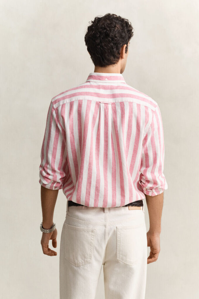 Striped Linen Blend Shirt Striped Linen Blend Shirt