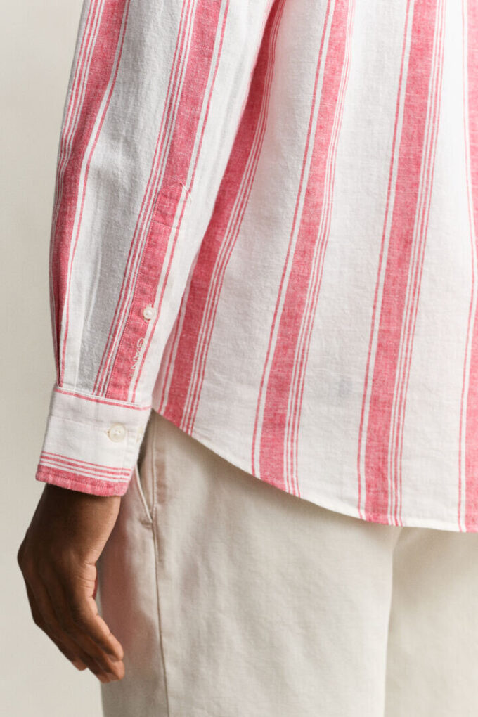 Striped Linen Blend Shirt Striped Linen Blend Shirt