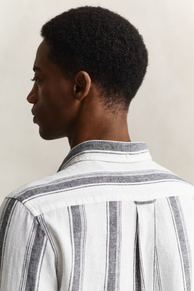 Striped Linen Blend Shirt Striped Linen Blend Shirt
