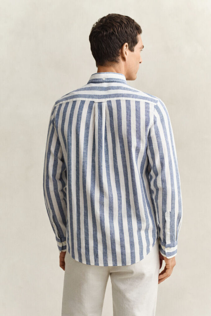 Striped Linen Blend Shirt Striped Linen Blend Shirt