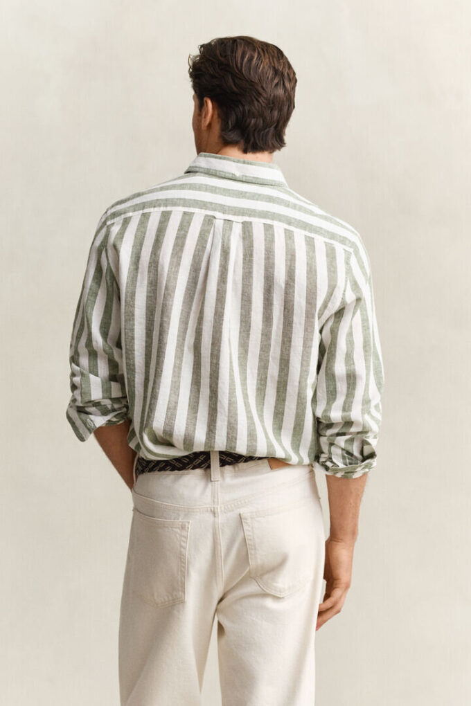 Striped Linen Blend Shirt Striped Linen Blend Shirt