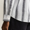 Striped Linen Blend Shirt Striped Linen Blend Shirt