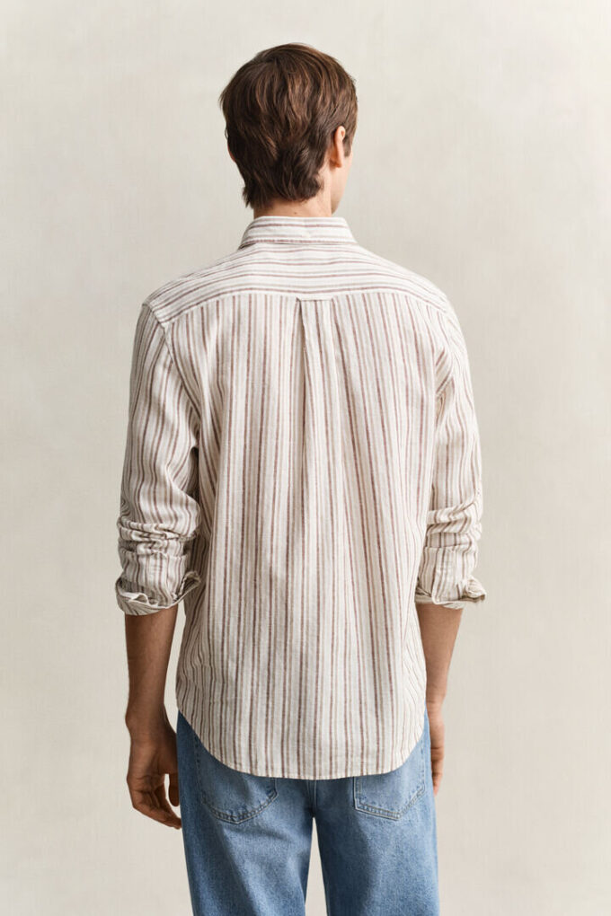 Striped Linen Blend Shirt Striped Linen Blend Shirt