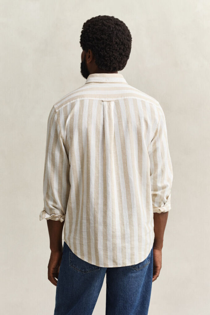Striped Linen Blend Shirt Striped Linen Blend Shirt