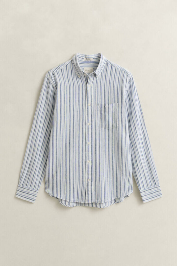 Striped Linen Blend Shirt Striped Linen Blend Shirt