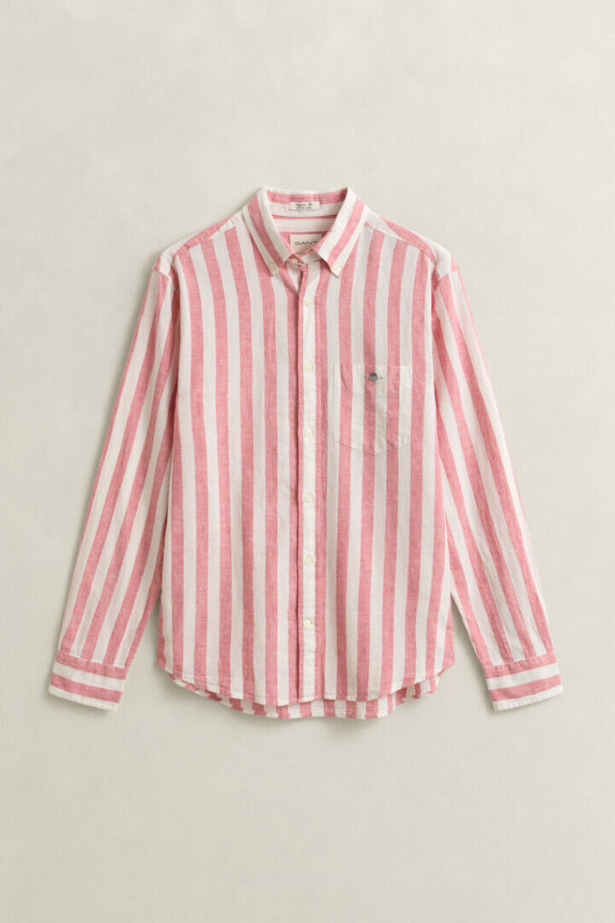 Striped Linen Blend Shirt Striped Linen Blend Shirt