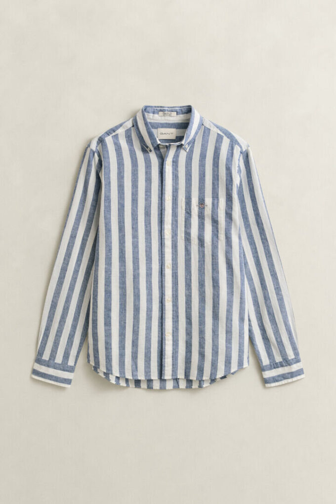 Striped Linen Blend Shirt Striped Linen Blend Shirt