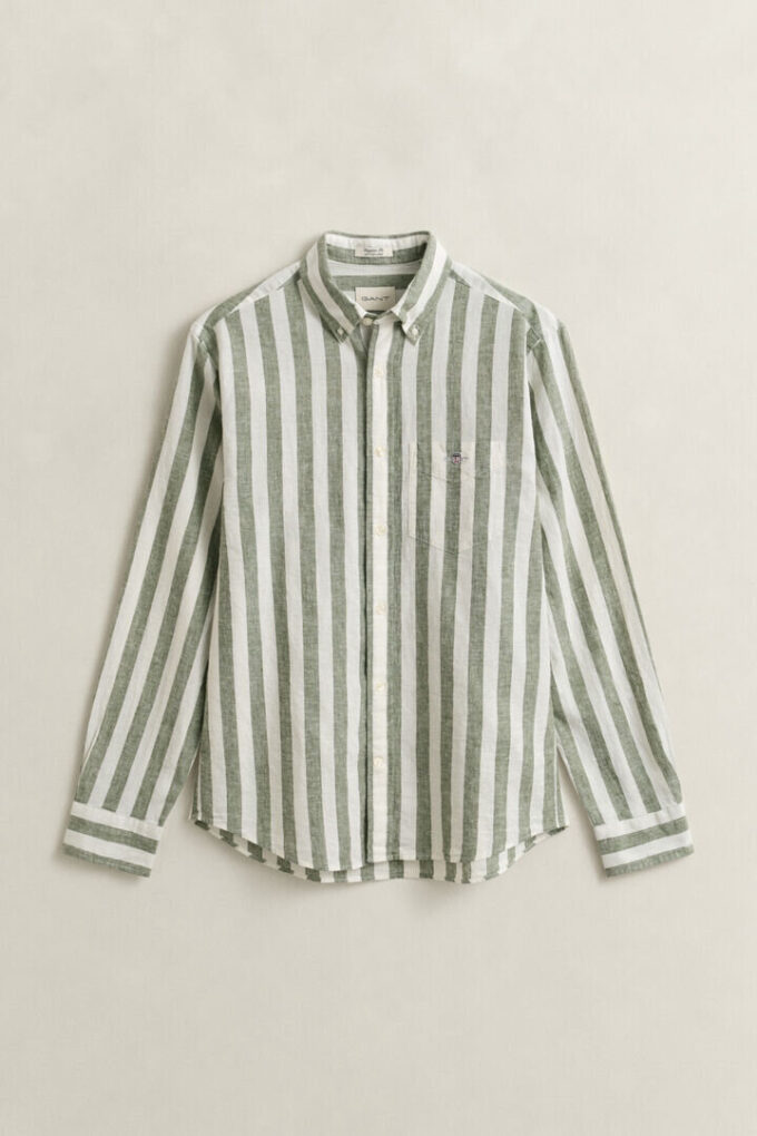 Striped Linen Blend Shirt Striped Linen Blend Shirt