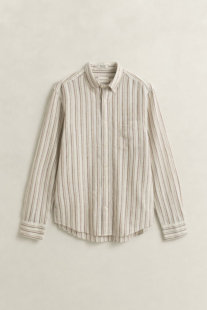 Striped Linen Blend Shirt Striped Linen Blend Shirt