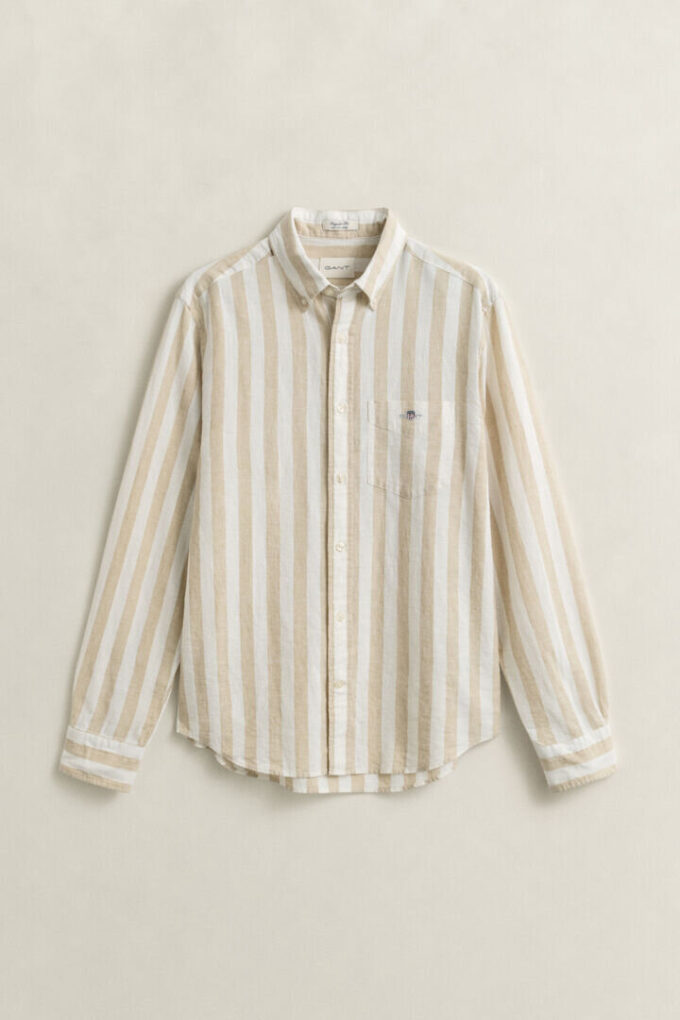 Striped Linen Blend Shirt Striped Linen Blend Shirt
